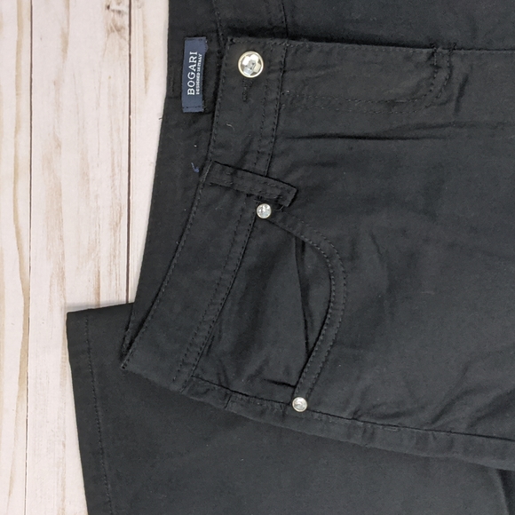 Bogari Designed in Italy Casual Cotton Pants Black Size 4 - Picture 8 of 11